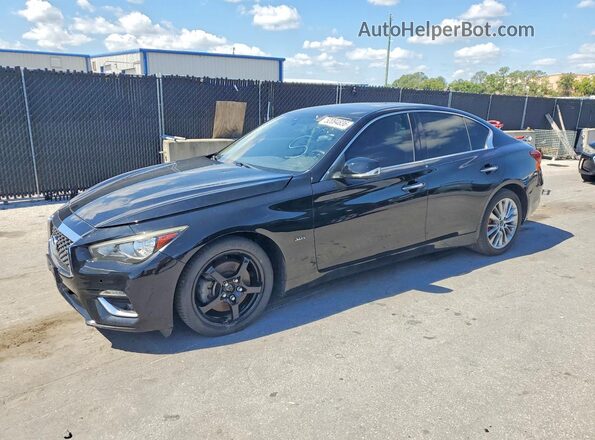 JN1EV7AR4JM440247 2018 INFINITI Q50 Black Tył lewy