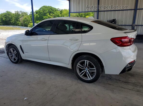 5UXKU0C53J0G80953 2018 BMW X6 Белый Задняя правая четверть