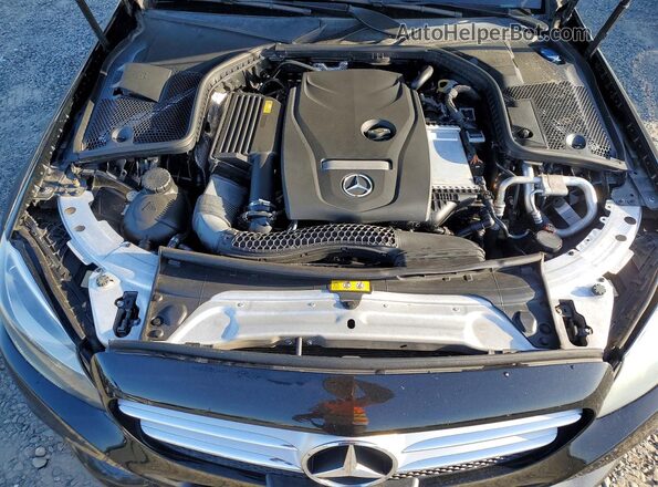 55SWF4JB9JU239113 2018 MERCEDES-BENZ C Black Engine compartment view