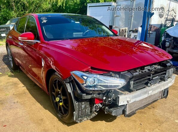 KMTG74LE7KU026830 2019 GENESIS G70 Красный Задняя левая четверть