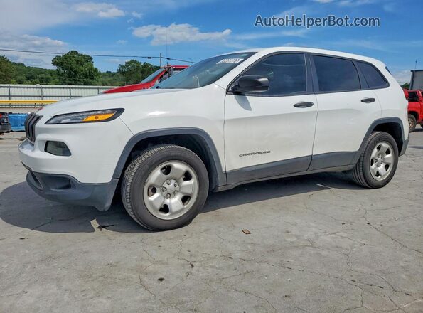 1C4PJLAB0HW559148 2017 JEEP CHEROKEE White წინა მარცხენა ხედი სამი მეოთხედიდან