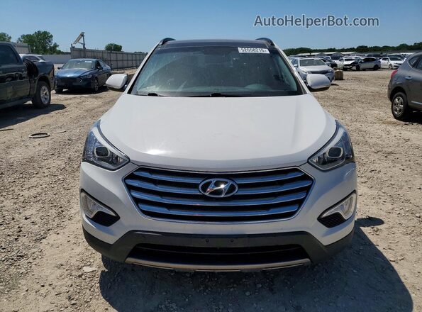 KM8SR4HF8GU134400 2016 HYUNDAI SANTA FE White Widok z tyłu