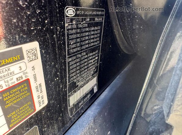 SALWR2RV6KA844396 2019 LAND ROVER RANGE Черный Вид задней части салона