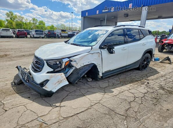 3GKALPEV5KL109931 2019 GMC TERRAIN Белый Передняя левая четверть