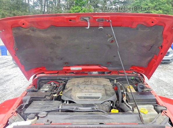 1C4BJWEGXGL115678 2016 JEEP WRANGLER Красный Вид подкапотного пространства