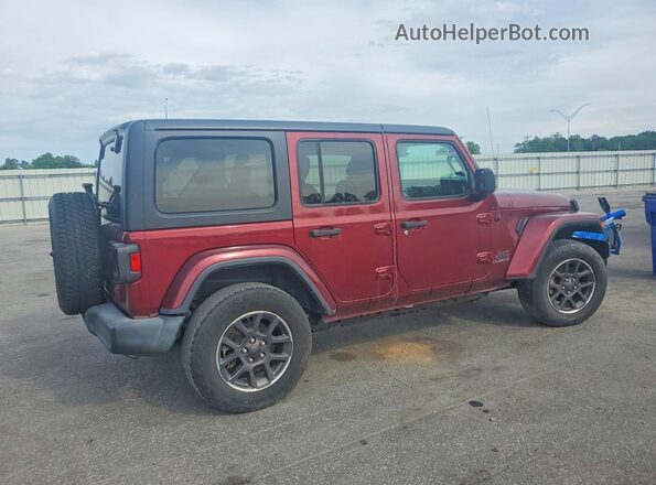 1C4HJXDN4MW557320 2021 JEEP WRANGLER Красный Передняя правая четверть
