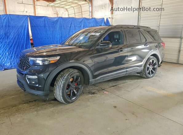 1FM5K8GC5MGB23669 2021 FORD EXPLORER Черный Передняя левая четверть