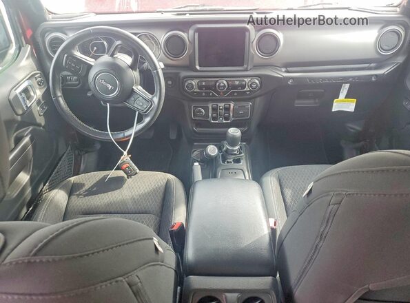 1C4HJXDN4MW557320 2021 JEEP WRANGLER Красный Вид щитка приборов