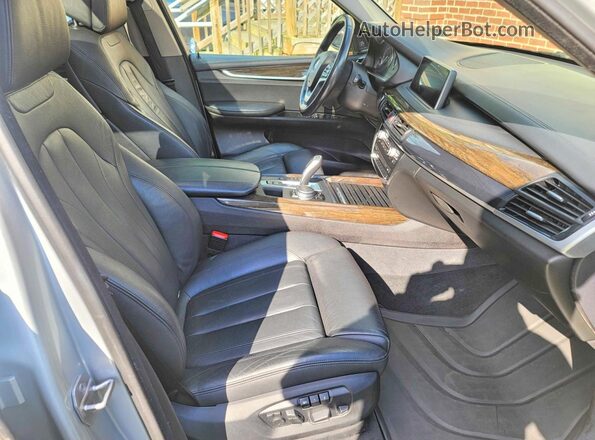 5UXKR0C56G0P23396 2016 BMW X5 Серебряный Вид сзади