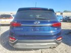 2019 Hyundai Santa Fe Se Blue vin: 5NMS2CAD6KH010976