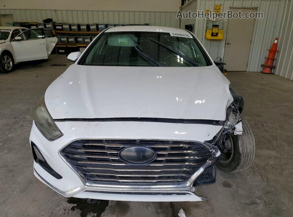 5NPE24AF4JH652263 2018 HYUNDAI SONATA Белый Вид сзади