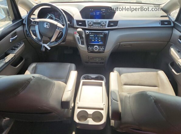 5FNRL5H60HB012148 2017 HONDA ODYSSEY Black Vista del cuadro de instrumentos