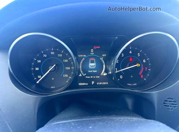 SADCK2BVXHA491148 2017 JAGUAR F-PACE Серый Вид щитка приборов