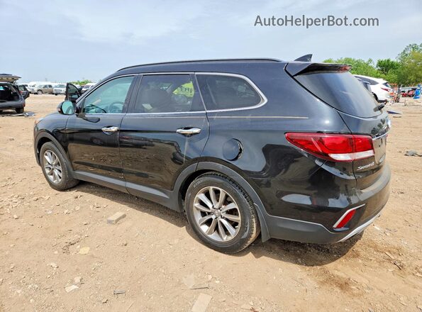 KM8SN4HFXHU197432 2017 HYUNDAI SANTA FE Black Tył prawy