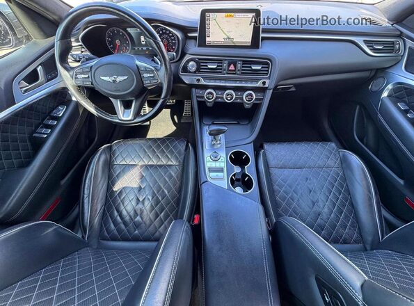 KMTG34LE6LU053532 2020 GENESIS G70 Black ხელსაწყოთა პანელის ხედი