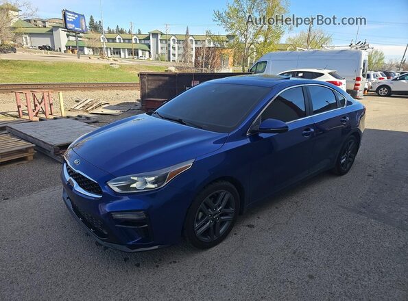 3KPF54AD7ME296796 2021 KIA FORTE Синий Задняя правая четверть