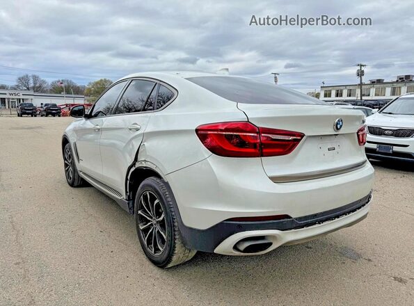 5UXKU6C37H0W38407 2017 BMW X6 White Передня права чверть