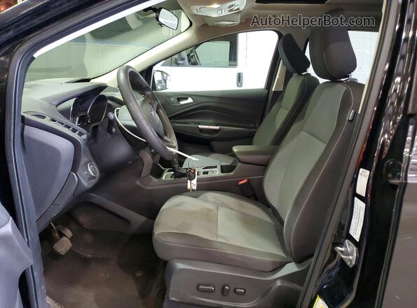 1FMCU9GD1JUA43119 2018 FORD ESCAPE Черный Вид салона спереди