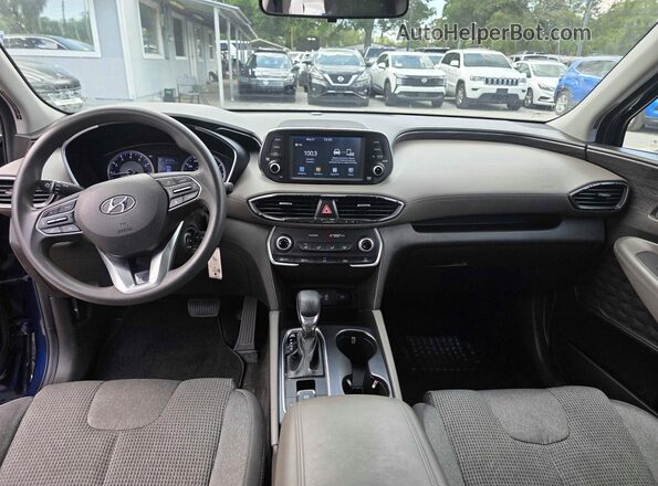 5NMS23AD4LH175264 2020 HYUNDAI SANTA Синий Вид задних сидений