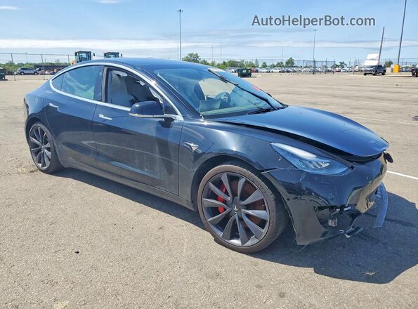5YJ3E1EC1LF796416 2020 TESLA MODEL Черный Вид спереди