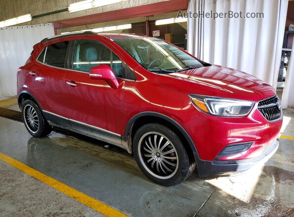 KL4CJASBXJB693657 2018 BUICK ENCORE Темно-бордовый Передняя правая четверть