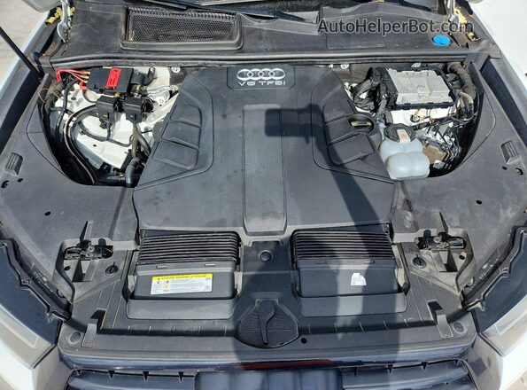 WA1VAAF75JD042598 2018 AUDI Q7 White Vista de la etiqueta del VIN