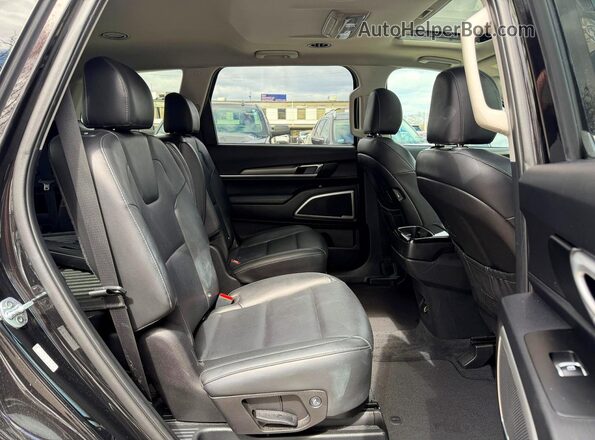 5XYP6DHCXMG162768 2021 KIA TELLURIDE Черный Вид салона спереди