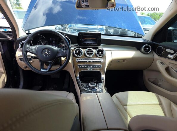 55SWF4JB6JU236105 2018 MERCEDES-BENZ C Blue Rear seats view
