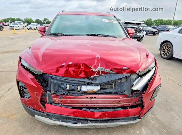 3GNKBCRS5KS695300 2019 CHEVROLET BLAZER Красный Вид сзади