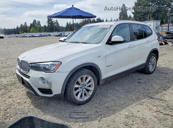 5UXWZ7C57H0T44077 2017 BMW X3 Белый Задняя левая четверть