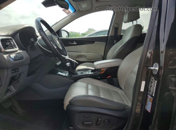 5XYPKDA54HG338145 2017 KIA SORENTO Черный Вид панели приборов