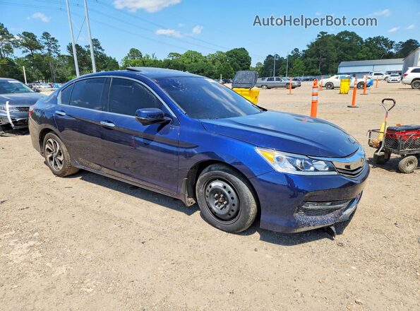 1HGCR3F86GA035651 2016 HONDA ACCORD Blue Widok z przodu