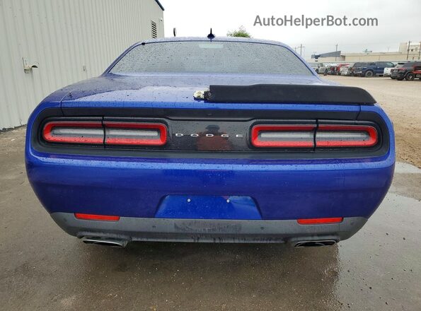 2C3CDZFJXJH171426 2018 DODGE CHALLENGER Blue Widok wnętrza z przodu