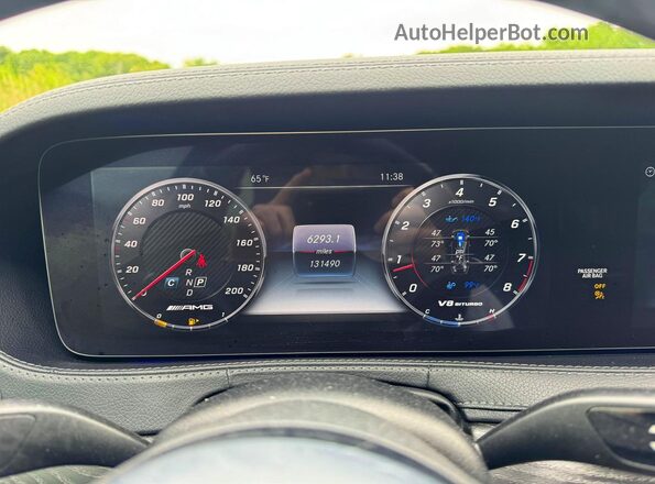 WDDUG8JB8KA453250 2019 MERCEDES-BENZ S Black Instrument cluster view