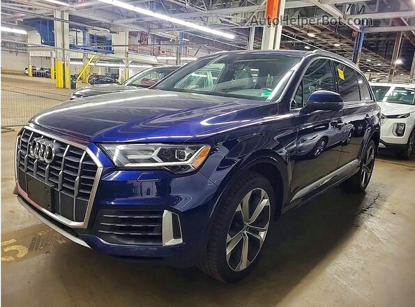 WA1LXAF72MD014929 2021 AUDI Q7 Синий Задняя правая четверть