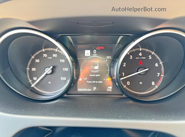 SALCR2RX7JH769881 2018 LAND ROVER DISCOVERY Черный Вид щитка приборов