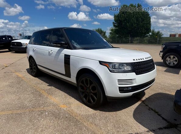 SALGS3EF9GA273443 2016 LAND ROVER RANGE Белый Задняя левая четверть