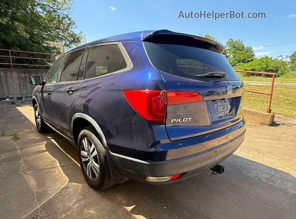 5FNYF6H34HB101039 2017 HONDA PILOT Синий Передняя правая четверть