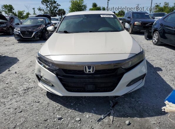 1HGCV1F39LA057884 2020 HONDA ACCORD Белый Вид сзади