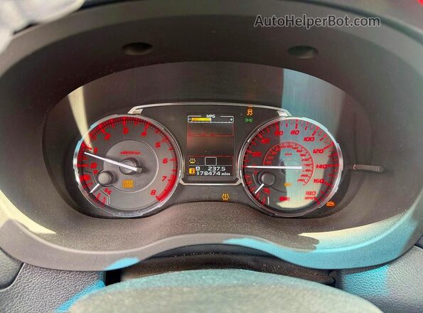 JF1VA1B60H9810770 2017 SUBARU WRX Blue Vista del cuadro de instrumentos