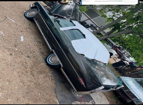 6B69R2Q154556 1972 CADILLAC FLEETWOOD Green Vista de la etiqueta del VIN