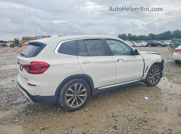 5UXTR9C57KLR03728 2019 BMW X3 White წინა მარჯვენა