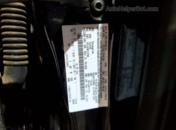 1FADP3E22HL222595 2017 FORD FOCUS Черный Вид подкапотного пространства