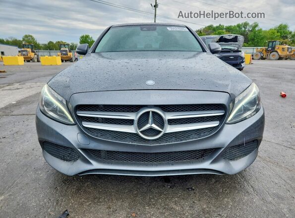 55SWF4JB7HU193095 2017 MERCEDES-BENZ C Gray Vista trasera
