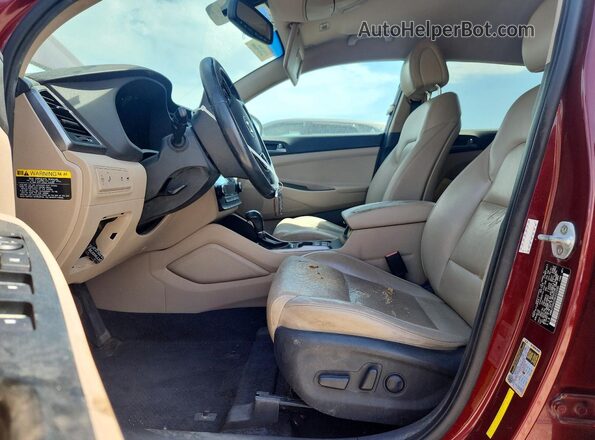 KM8J33A22GU222535 2016 HYUNDAI TUCSON Red Vista del salpicadero