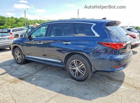 5N1DL0MMXHC541004 2017 INFINITI QX60 Синий Задняя правая четверть