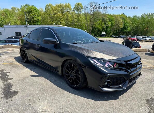 2HGFC1E54KH703743 2019 HONDA CIVIC Black Widok z przodu