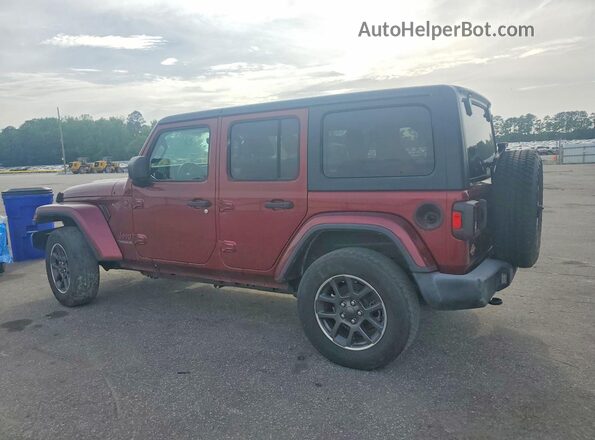1C4HJXDN4MW557320 2021 JEEP WRANGLER Красный Задняя правая четверть