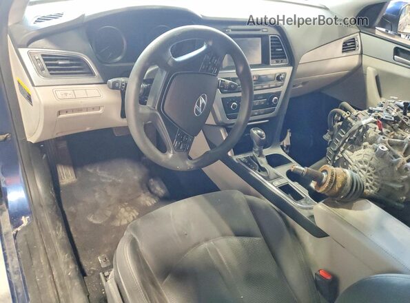 5NPE24AF1GH308558 2016 HYUNDAI SONATA Синий Вид щитка приборов