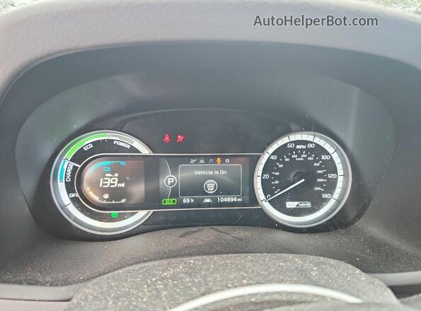 KNDCB3LC9J5109057 2018 KIA NIRO Gray Widok tylnych siedzeń